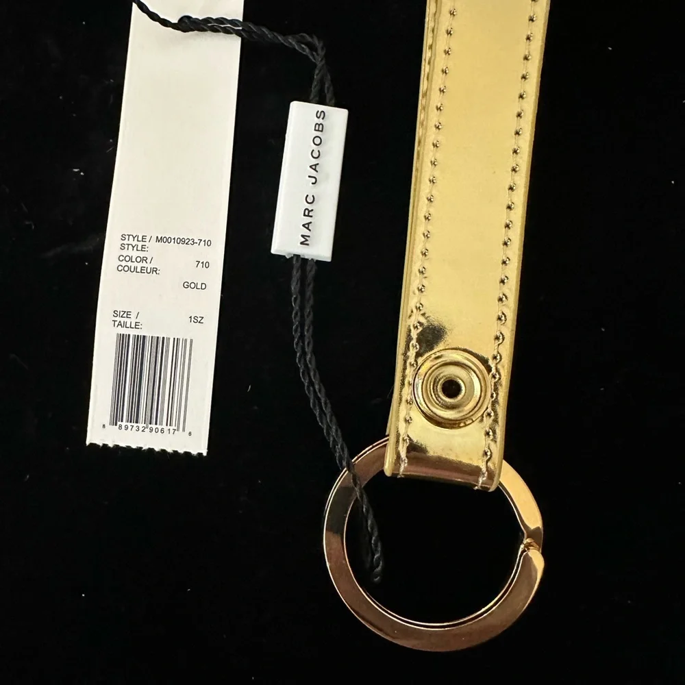 Marc Jacobs  Logo Keychain | Designer Strap Key Ring | Luxury Gift‎ NWT